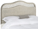 Safavieh Sephina Headboard Queen Antique Grey Rattan Hard Wood SEA8033D-Q 683726811800