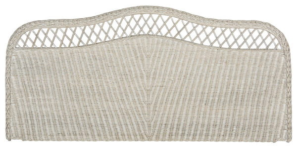 Safavieh Sephina Headboard Queen Antique Grey Rattan Hard Wood SEA8033D-Q 683726811800
