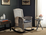 Safavieh Verona Rocking Chair Antique Grey Rattan NC Coating Wicker SEA8034A 889048013520