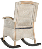 Safavieh Verona Rocking Chair Antique Grey Rattan NC Coating Wicker SEA8034A 889048013520