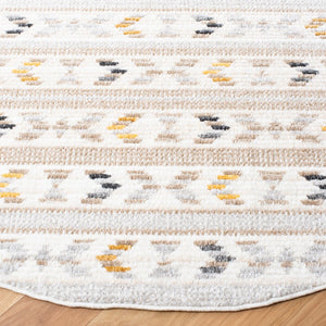Sedona 800 Sedona 804 Bohemian Power Loomed Polypropylene Pile Rug Ivory / Light Grey