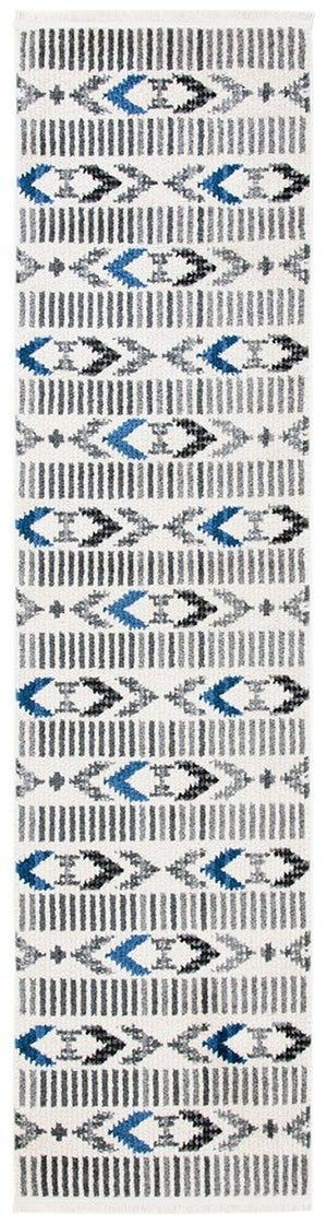 Sedona 800 Sedona 804 Bohemian Power Loomed Polypropylene Pile Rug Ivory / Charcoal
