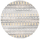 Sedona 800 Sedona 833 Bohemian Power Loomed Polypropylene Pile Rug Ivory / Charcoal