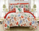 Flopsy Orange Twin 6pc Comforter Set