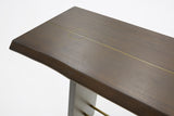 VIG Furniture Modrest Selena Modern Acacia & Brass Console Table VGNX18147