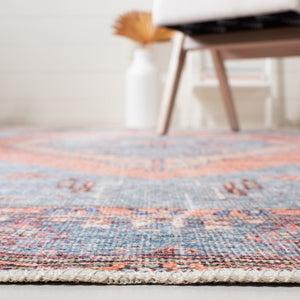 Serapi 356 Transitional Power Loomed 37% Cotton, 53% Polyester, 10% Viscose Rug Light Blue / Beige