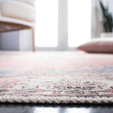 Serapi 357 Transitional Power Loomed 37% Cotton, 53% Polyester, 10% Viscose Rug Ivory / Pink