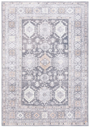 Serapi 366 Transitional Power Loomed 37% Cotton, 53% Polyester, 10% Viscose Rug Grey / Beige