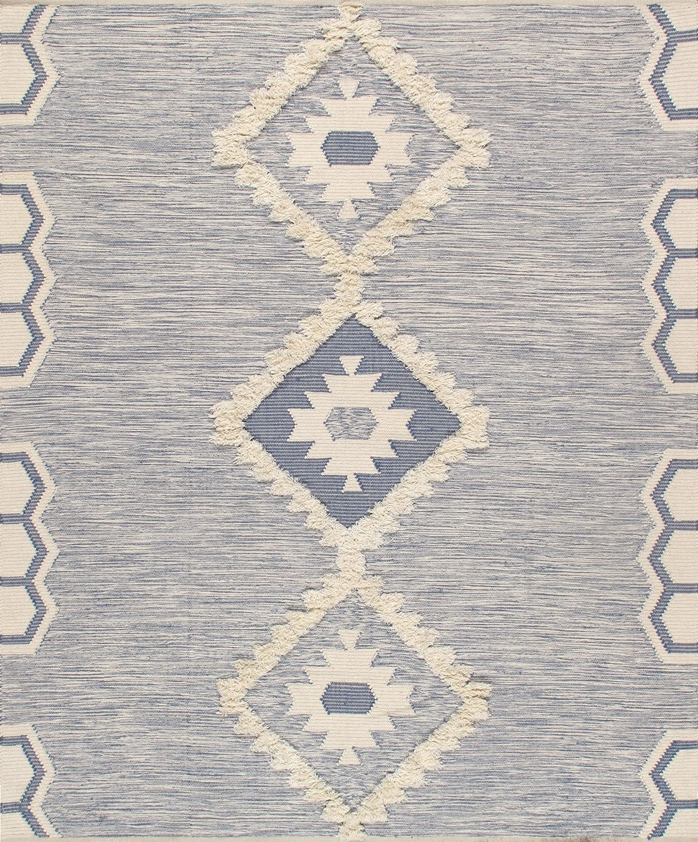 Pasargad Pasargad Santa Fe Collection Cotton & Wool Area Rug SF-03 9X12-PASARGAD