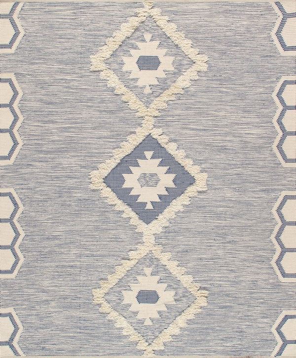 Pasargad Pasargad Santa Fe Collection Cotton & Wool Area Rug SF-03 9X12-PASARGAD