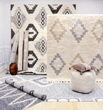 Pasargad Pasargad Santa Fe Collection Cotton & Wool Area Rug SF-03 9X12-PASARGAD