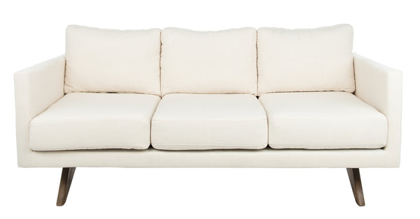 Safavieh Kygo Modern Sofa in White Couture SFA1005B