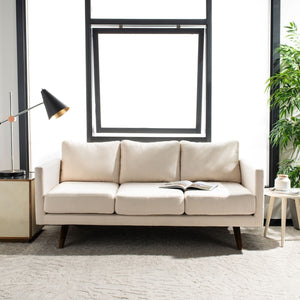 Safavieh Kygo Modern Sofa in White Couture SFA1005B