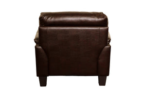 Porter Designs Alto Top Quality Leather Transitional Chair Brown 02-189C-03-3618