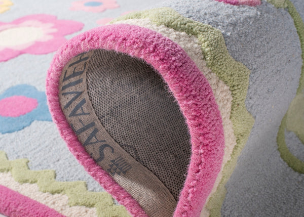 Safavieh Sfk311 Hand Tufted 80% Wool and 20% Cotton Rug SFK311A-3