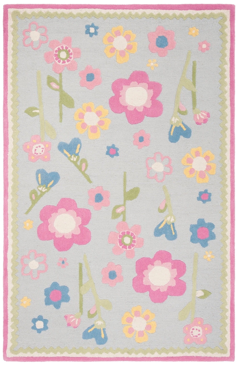Safavieh Sfk311 Hand Tufted 80% Wool and 20% Cotton Rug SFK311A-3