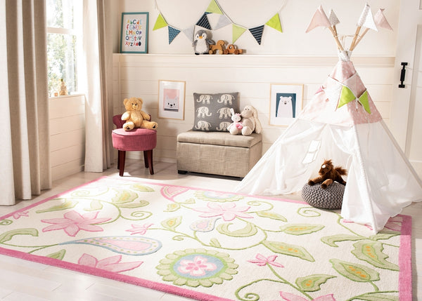 Safavieh Sfk351 Hand Tufted 80% Wool and 20% Cotton Rug SFK351A-3