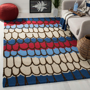 Safavieh Sfk353 Hand Tufted 80% Wool and 20% Cotton Rug SFK353A-3