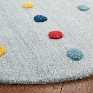 Safavieh Kids 803 Kids Hand Loomed 70% Wool, 10% Cotton, 20% Latex Rug Grey