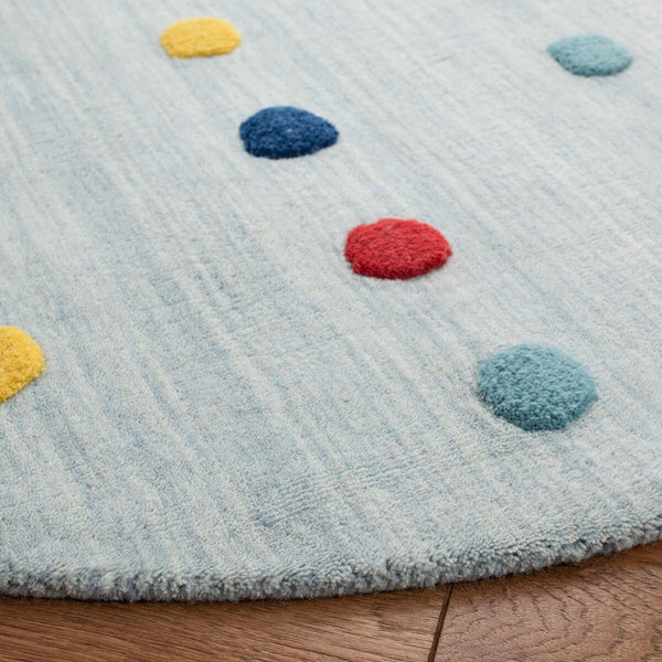 Safavieh Kids 803 Kids Hand Loomed 70% Wool, 10% Cotton, 20% Latex Rug Grey