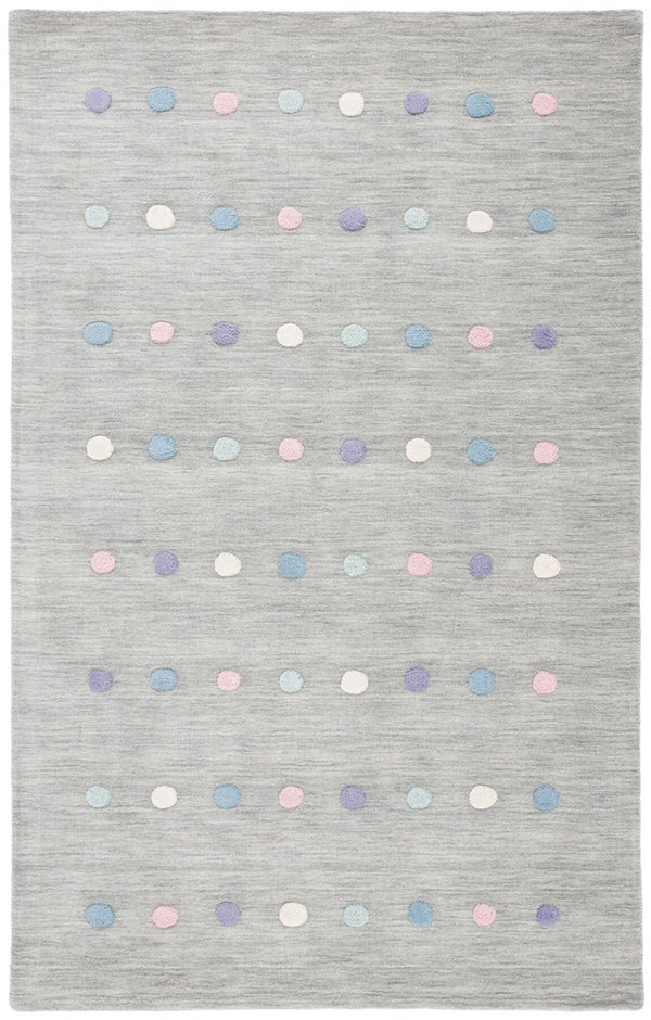 Safavieh Kids 803 Kids Hand Loomed 70% Wool, 10% Cotton, 20% Latex Rug Silver