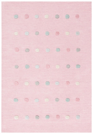 Safavieh Kids 803 Kids Hand Loomed 70% Wool, 10% Cotton, 20% Latex Rug Light Pink