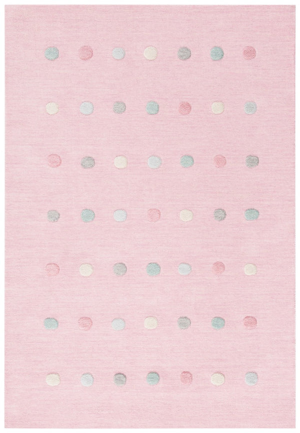 Safavieh Kids 803 Kids Hand Loomed 70% Wool, 10% Cotton, 20% Latex Rug Light Pink