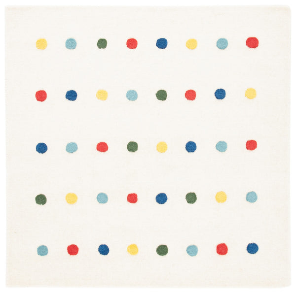 Safavieh Kids 804 Kids Hand Loomed 70% Wool, 10% Cotton, 20% Latex Rug Ivory