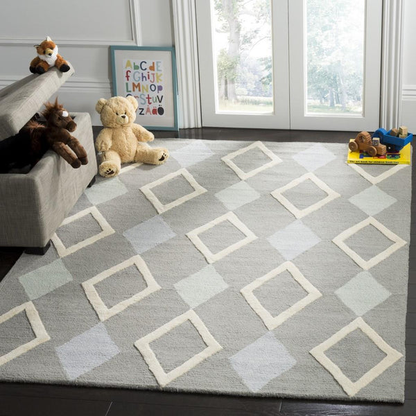 Safavieh Safavieh Kids 902 Diamonds Hand Tufted Wool Rug SFK902B-3