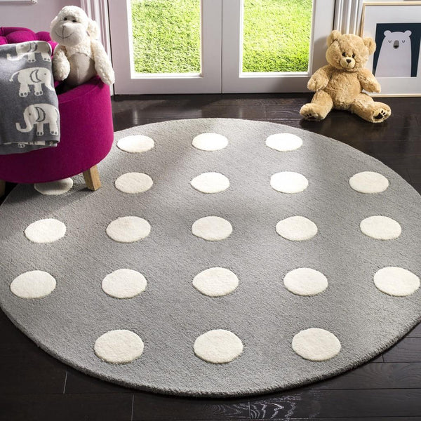 Safavieh Safavieh Kids 904 Polka Dots Hand Tufted Wool Rug SFK904C-3