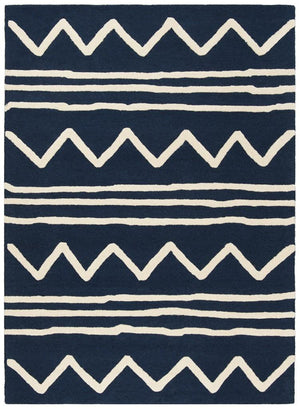 Safavieh Safavieh Kids 907 Zigzag Hand Tufted Wool Rug SFK907N-3