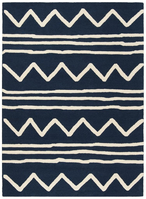 Safavieh Safavieh Kids 907 Zigzag Hand Tufted Wool Rug SFK907N-3