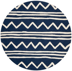 Safavieh Safavieh Kids 907 Zigzag Hand Tufted Wool Rug SFK907N-3