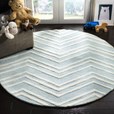 Safavieh Safavieh Kids 910 Wave Hand Tufted Wool Rug SFK910M-3