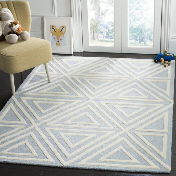 Safavieh Safavieh Kids 912 Triangles Hand Tufted Wool Rug SFK912E-3