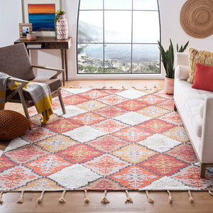 Safavieh Saffron 102 Hand Loomed Wool Shag & Flokati Rug SFN102P-3