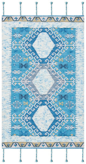 Safavieh Saffron 103 Hand Loomed Wool Shag & Flokati Rug SFN103K-3