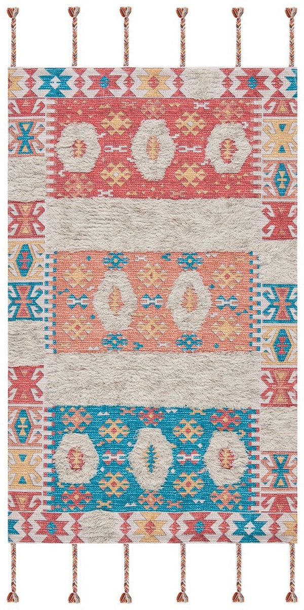 Safavieh Saffron 105 Hand Loomed Wool Shag & Flokati Rug SFN105P-3