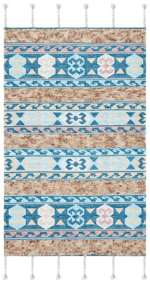 Safavieh Saffron 107 Hand Loomed Wool Shag & Flokati Rug SFN107M-3