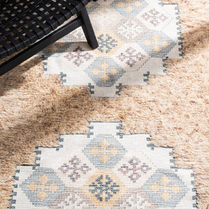 Safavieh Saffron 108 Hand Loomed Wool Shag & Flokati Rug SFN108B-3