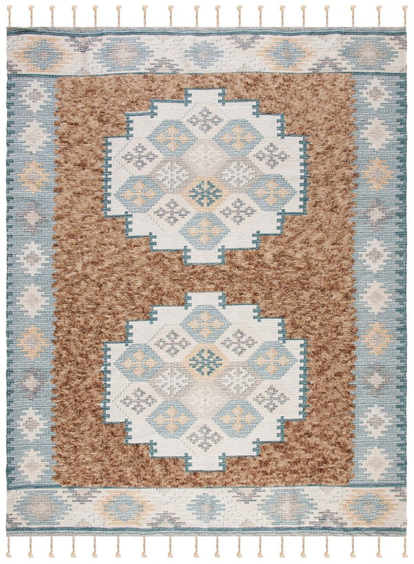 Safavieh Saffron 108 Hand Loomed Wool Shag & Flokati Rug SFN108B-3