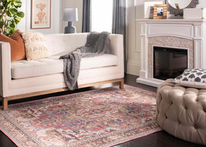 Safavieh Saffron 202 Power Loomed 53% COTTON/34% POLYESTER/12% RAYON/1% OTHER Traditional Rug SFN202P-4