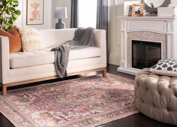 Safavieh Saffron 202 Power Loomed 53% COTTON/34% POLYESTER/12% RAYON/1% OTHER Traditional Rug SFN202P-4