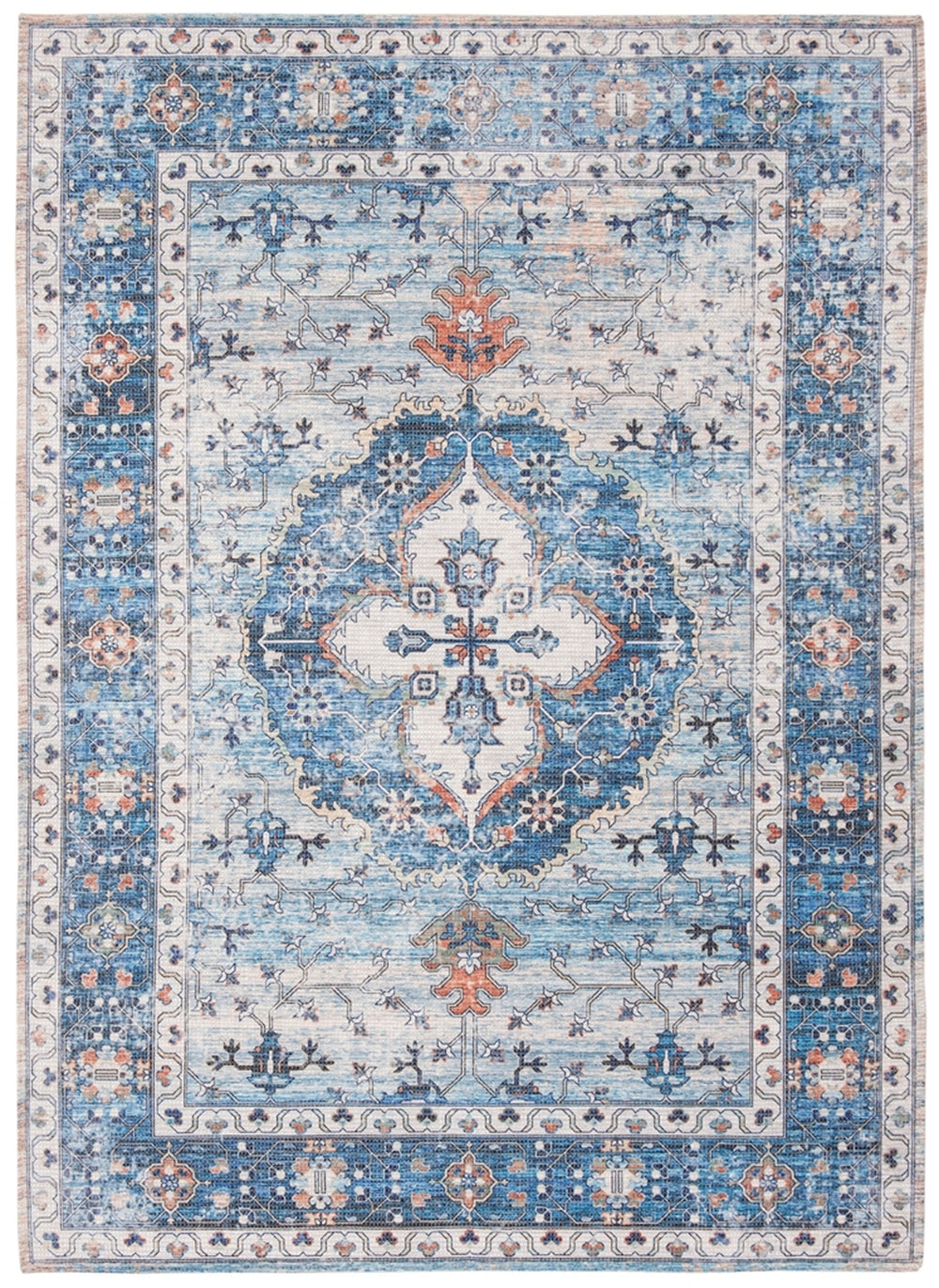 Safavieh Saffron 203 Power Loomed 53% COTTON/34% POLYESTER/12% RAYON/1% OTHER Traditional Rug SFN203M-4