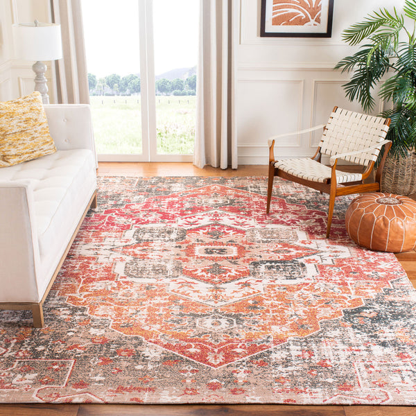 Safavieh Saffron 392 Hand Loomed 80% Polyester and 20% Cotton Traditional Rug SFN392F-4