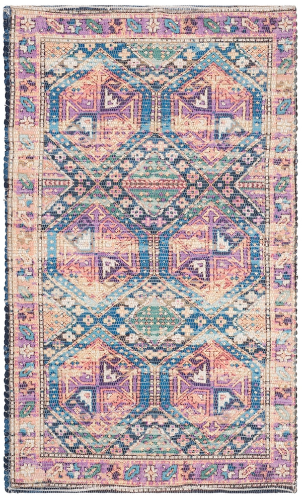 Safavieh Saffron 544 Hand Loomed 80% Polyester and 20% Cotton Contemporary Rug SFN544V-2745