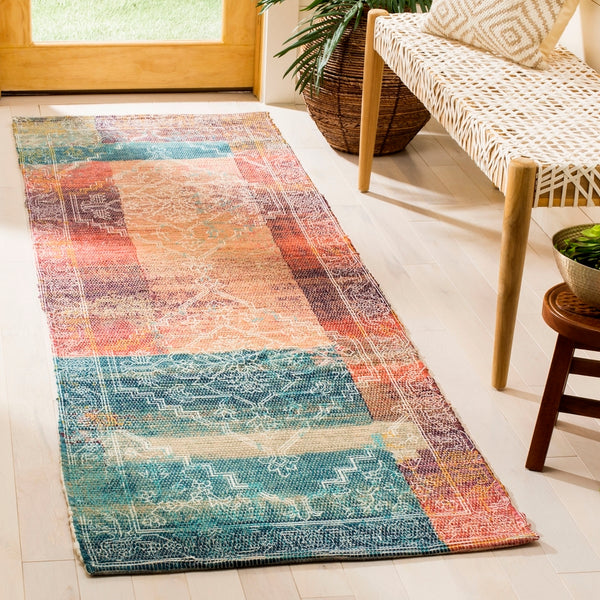 Safavieh Saffron 592 Hand Loomed 80% Polyester and 20% Cotton Contemporary Rug SFN592A-4