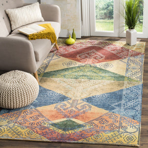 Safavieh Saffron 593 Hand Loomed 80% Polyester and 20% Cotton Contemporary Rug SFN593A-4