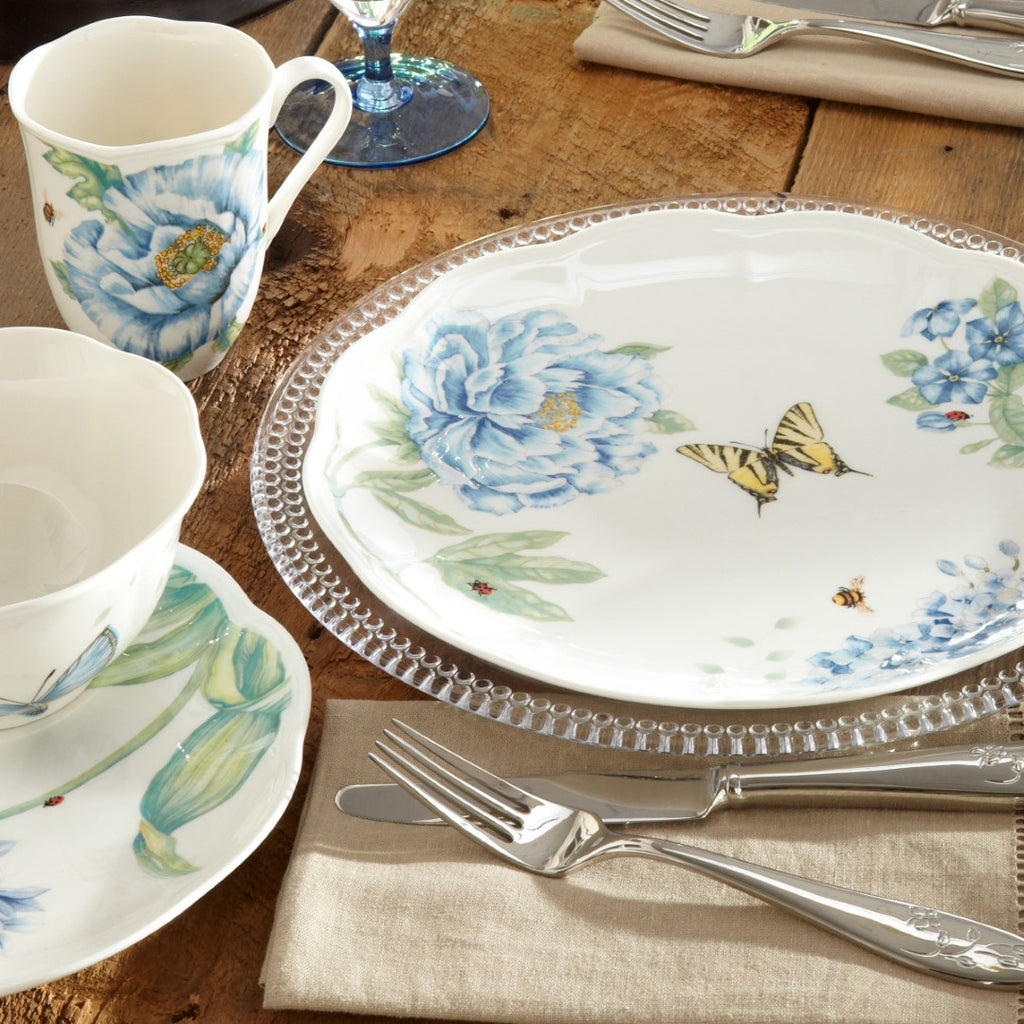 Butterfly Meadow Blue 4-Piece Place Setting