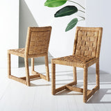 Jermaine Woven Dining Chair Natural Wood SFV1308A-SET2